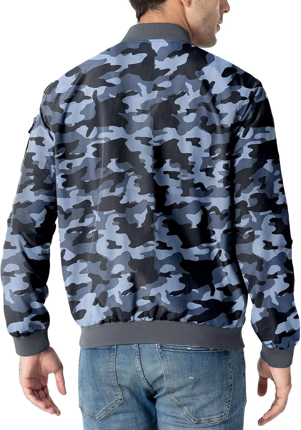 Rdruko Men's Lightweight Bomber Jacket Causal Fashion Stylish Windbreaker Light Jacket