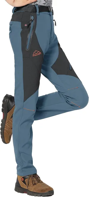 Rdruko Women's Snow Pants Waterproof Insulated Fleece Thermal Ski Hiking Snowboard Pants