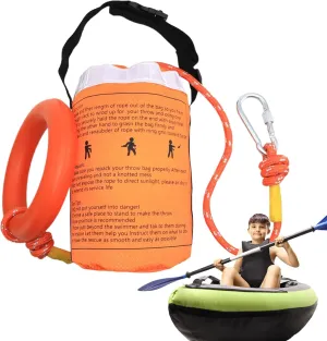 Reflective Floating Safety Bag with 20m Rope Rescue Throw Bag  High-Visibility Water Rescue Gear for Boating, Rafting, Kayaking, Fishing  Equipment for River and Sea Use