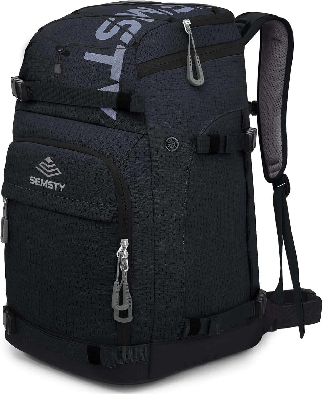 Ski Boot Bag, 55L Waterproof Ski and Snowboard Boots Travel Backpack for Skis, Snowboard, Ski Helmet, & Accessories