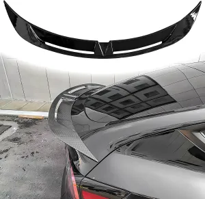 Spoiler for Tesla Model Y 2020-2025 Tubro Style ABS Material Rear Trunk Lip Spoiler Tail Wing (Gloss Black)