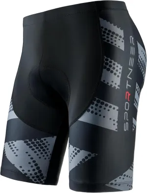 Sportneer Padded Bike Shorts for Men - 4D Padding Mens Bicycle Cycling Biking Clothing Shorts, Breathable and Absorbent
