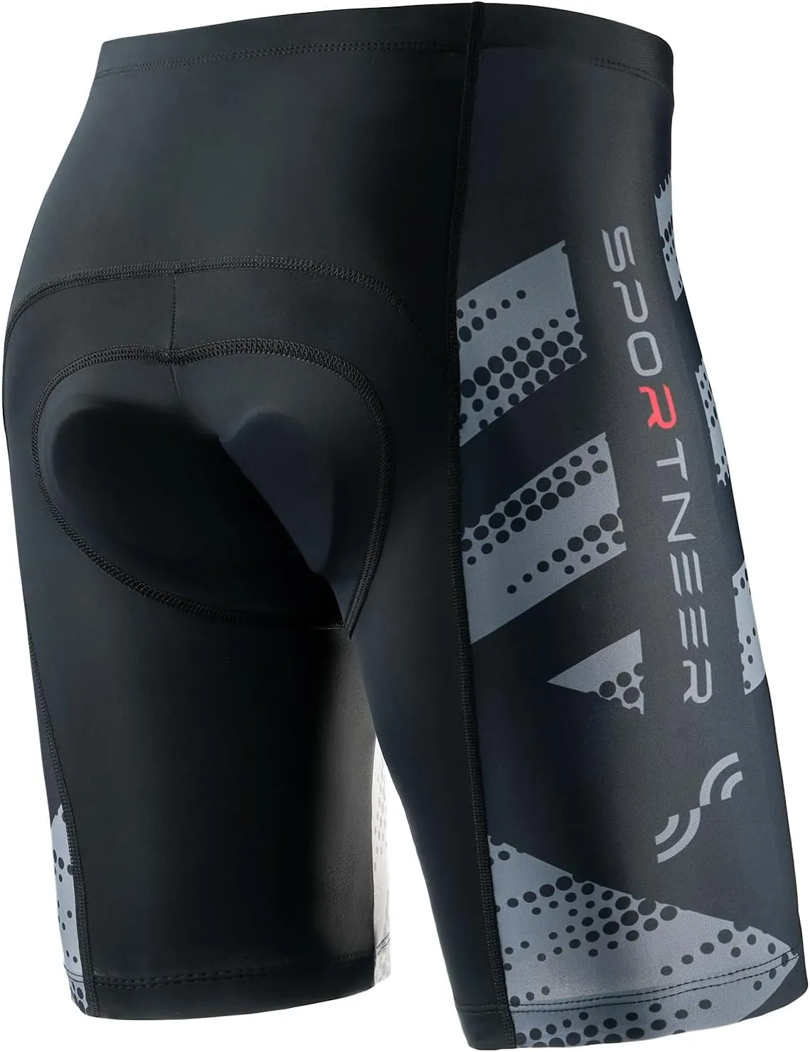 Sportneer Padded Bike Shorts for Men - 4D Padding Mens Bicycle Cycling Biking Clothing Shorts, Breathable and Absorbent