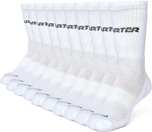 STARTER Mens Socks Size 6-12 Athletic DRI-FIT Mid Crew Socks for Men