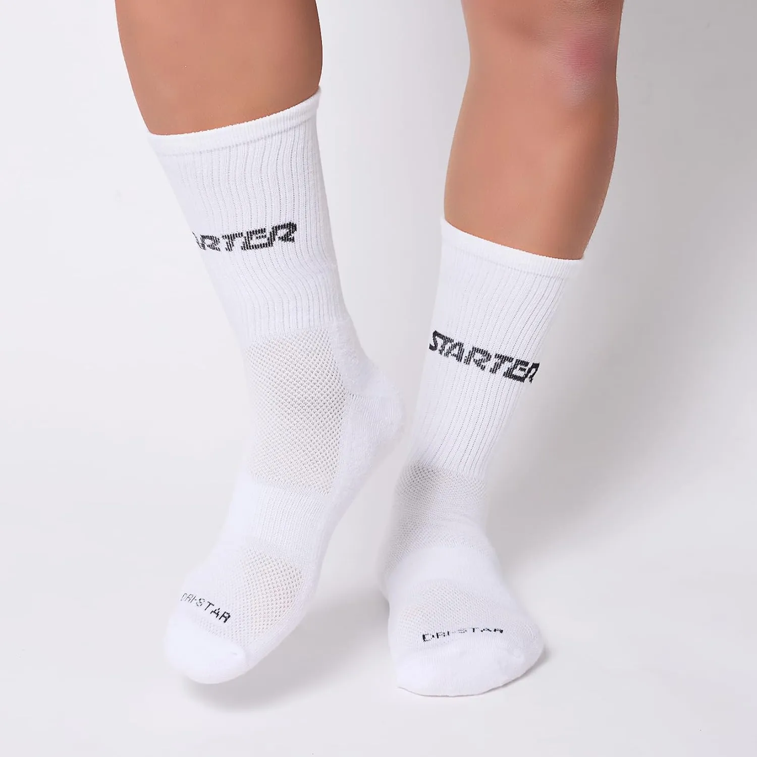 STARTER Mens Socks Size 6-12 Athletic DRI-FIT Mid Crew Socks for Men