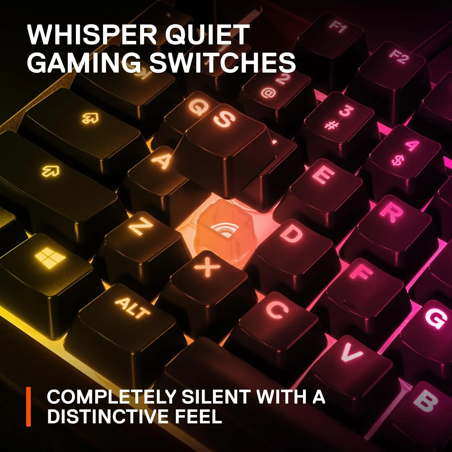 SteelSeries Apex 3 RGB Gaming Keyboard  10-Zone RGB Illumination  IP32 Water Resistant  Premium Magnetic Wrist Rest (Whisper Quiet Gaming Switch)
