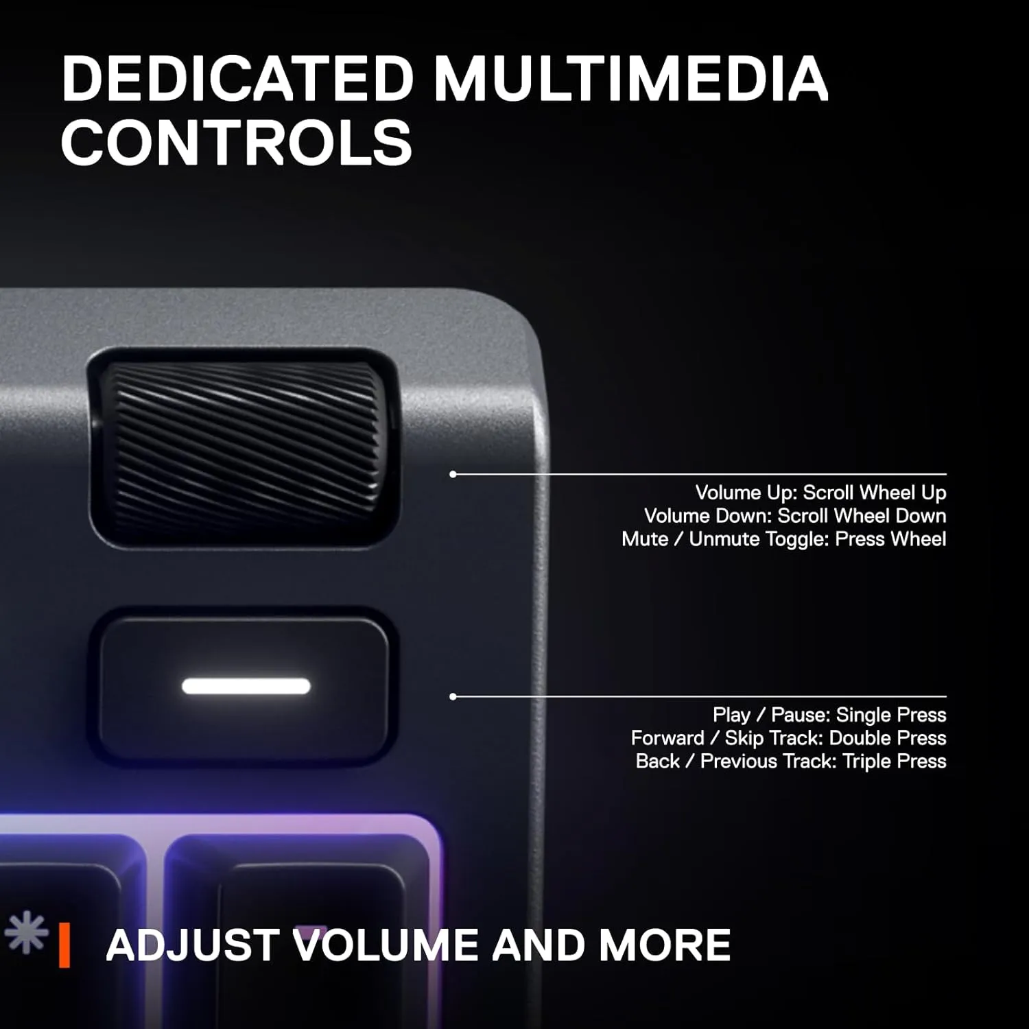 SteelSeries Apex 3 RGB Gaming Keyboard  10-Zone RGB Illumination  IP32 Water Resistant  Premium Magnetic Wrist Rest (Whisper Quiet Gaming Switch)