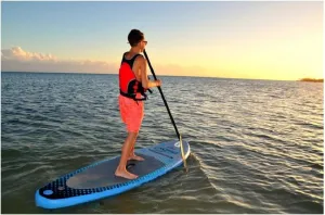 Swim Central Inflatable Maui Stand-Up Blue Paddle Board - 96