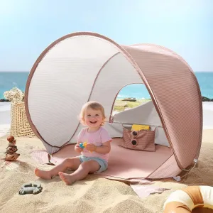 Tiny Land Baby Beach Tent  Pop Up Baby Tent with UV Protection, Portable Baby Beach Essentials, 35"x28"x32" Sun Shelter for Infants, Baby Outdoor Use (Pink)