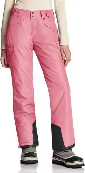 TSLA Women's Winter Snow Pants, Waterproof Insulated Ski Pants, Ripstop Snowboard Bottoms