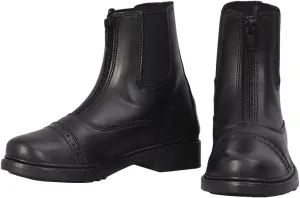 TuffRider Children's Starter Front Zip Paddock Boots, Black, 5