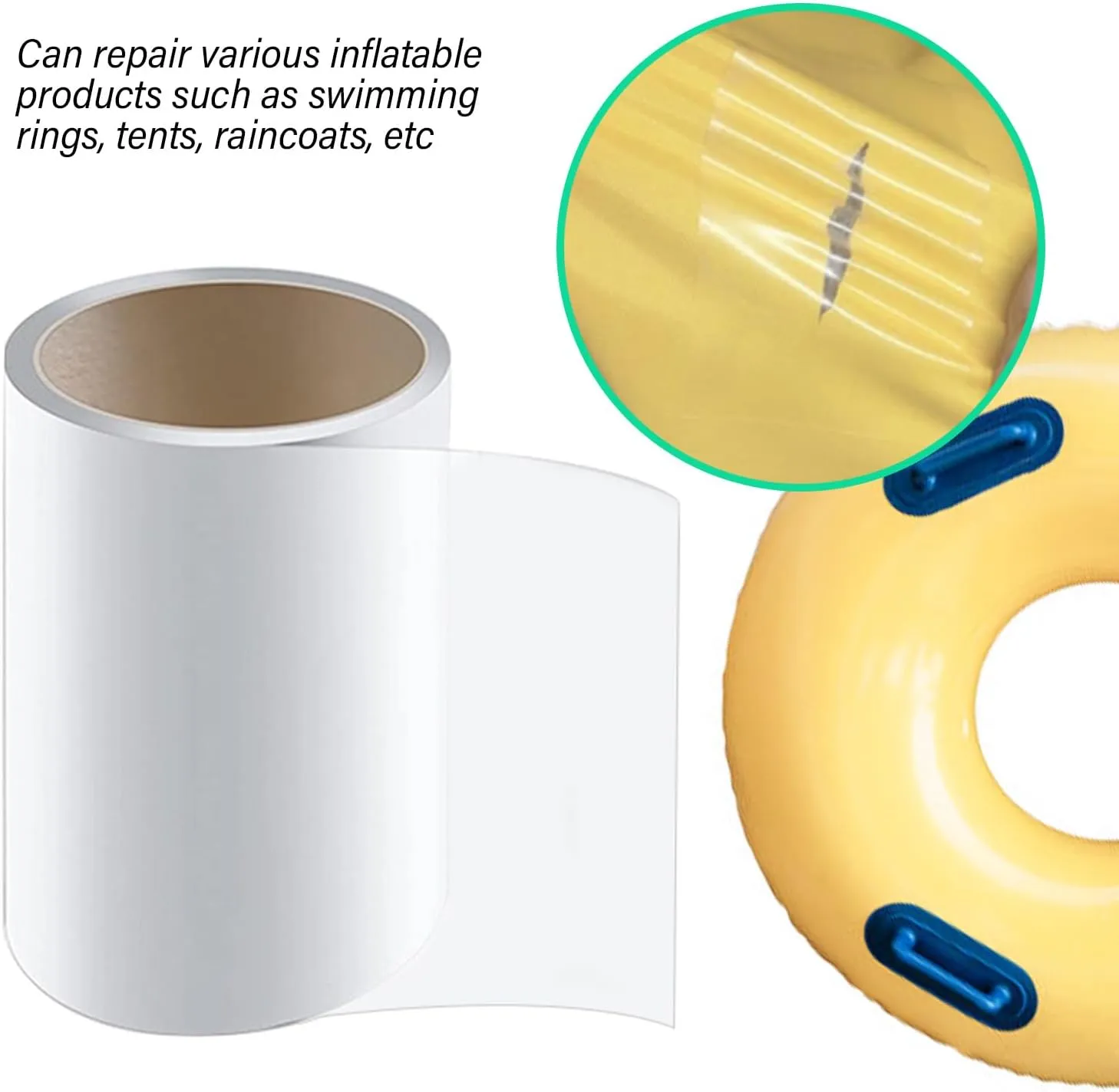 Watertight PVC Patches Repair Kayak Boats Repair Patches Inflatable Boats Repair Replacements for Inflatable Water Toy