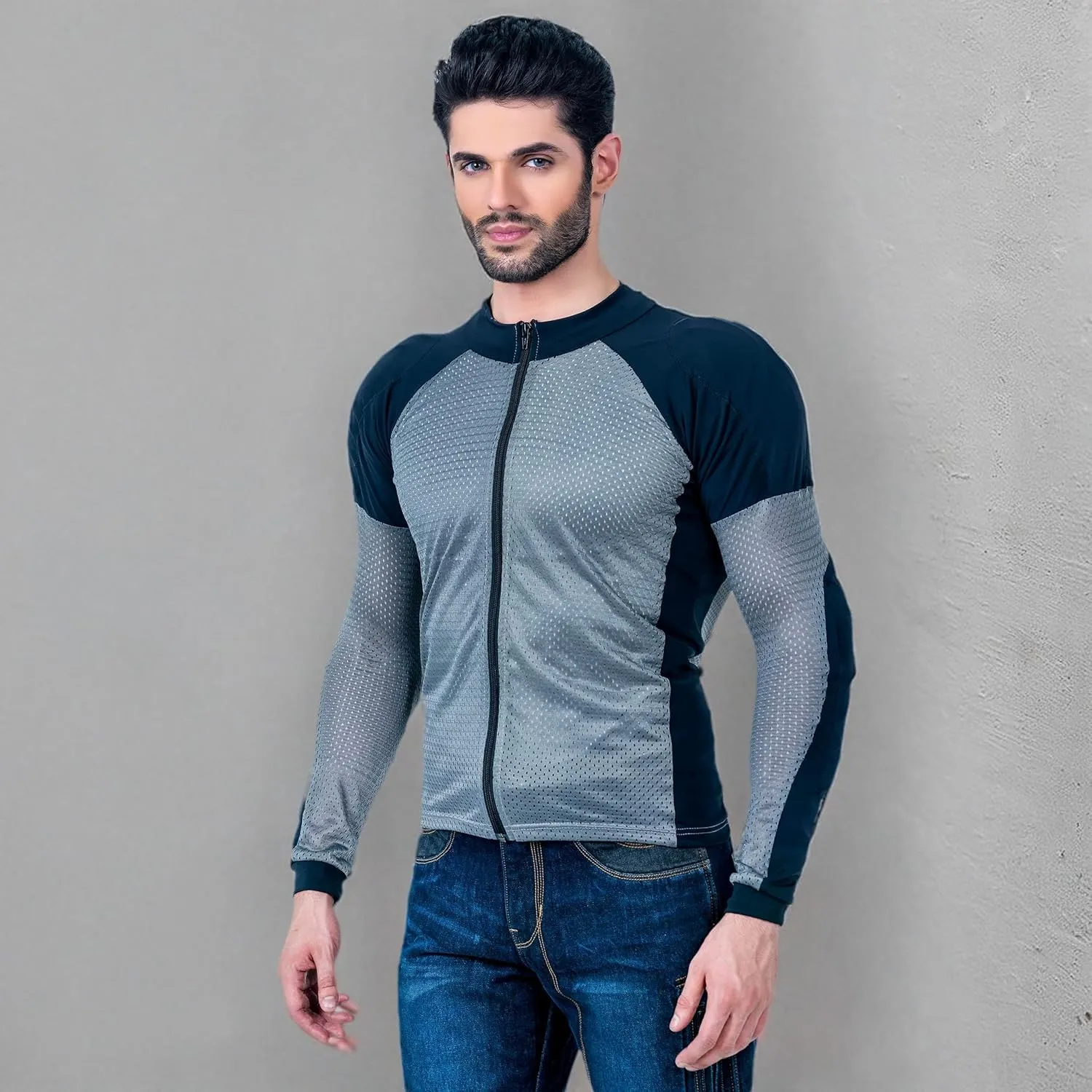 WICKED STOCK Mesh Armored Motorcycle Shirt - CE Level 2 Unisex Motorcycle Protective Shirt for Summer with Removable Padding