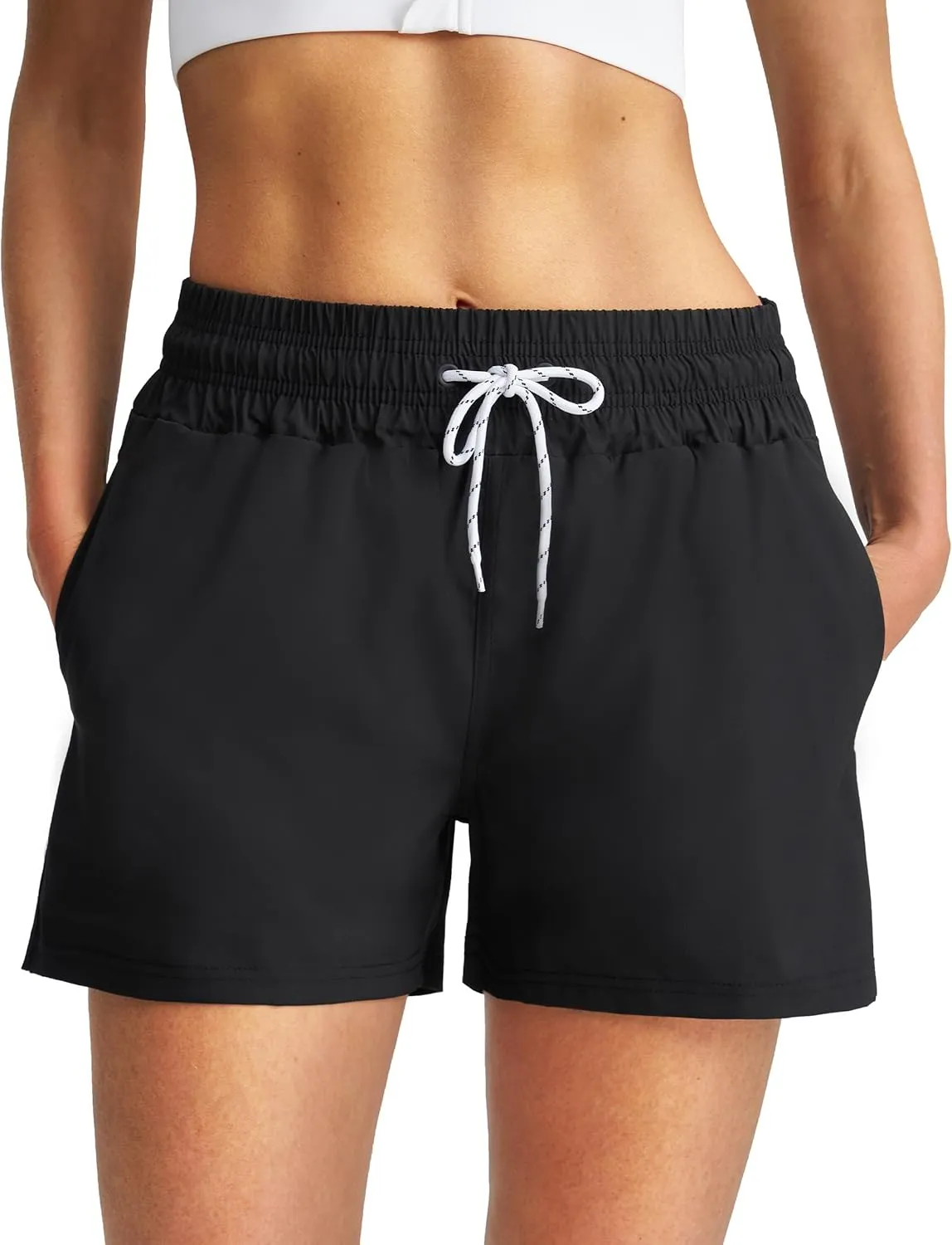 Women's 3''/5''/7'' Swim Board Shorts Quick Dry Beach Shorts with Liner Pockets Swimsuits Bottoms Trunks for Women