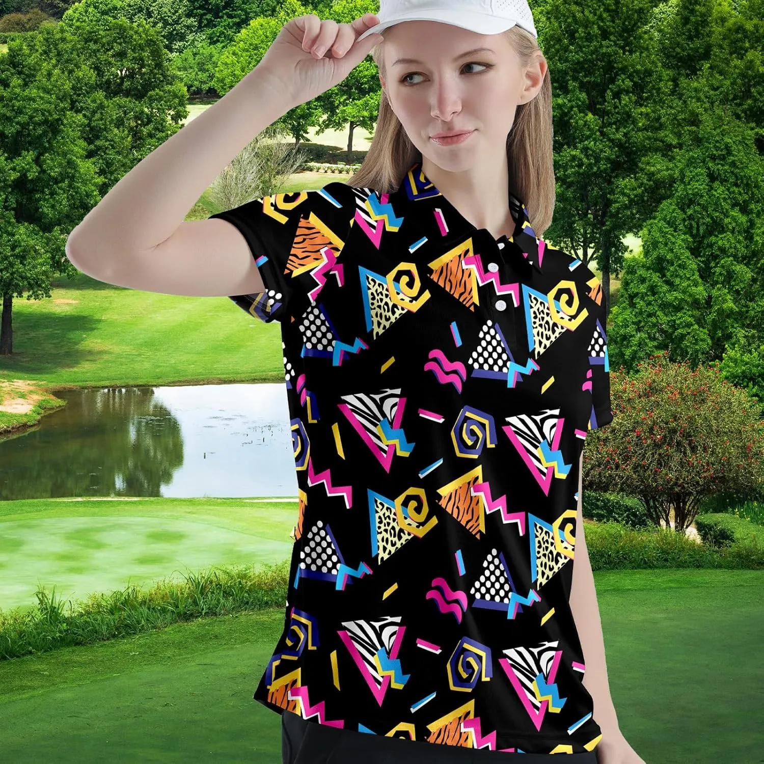 Womens Funny Golf Shirts Outfits Casual Golf Shirt