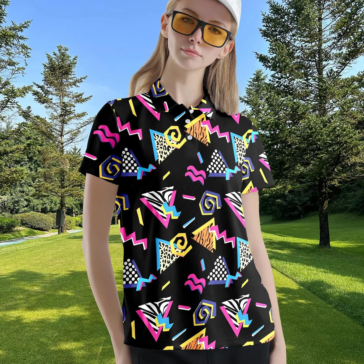 Womens Funny Golf Shirts Outfits Casual Golf Shirt
