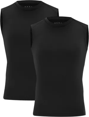Youth Sleeveless Compression Shirt Boys Athletic Tank Tops Kids Basketball Football Undershirt